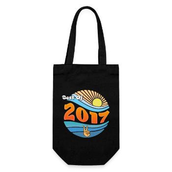 2017 – 8 Jahre epische Momente und Erinnerungen - Geschenkbeutel für Flaschen - Schwarz - Vorne