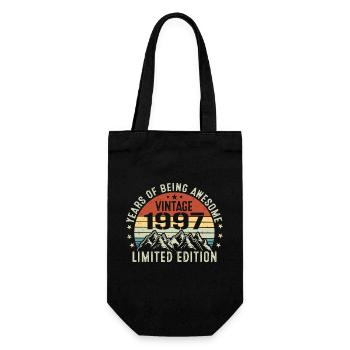 Gift to Celebrate Your Birth Year 1997 - Gift Bag for Bottles - black - Front
