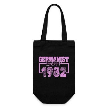 Born in 1982 - Gift Bag for Bottles - black - Front