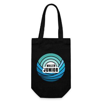 Maler Junior Nachfolger Sohn Kind Junge Nachwuchs - Geschenkbeutel für Flaschen - Schwarz - Vorne