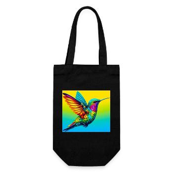 hummingbird - Gift Bag for Bottles - black - Front