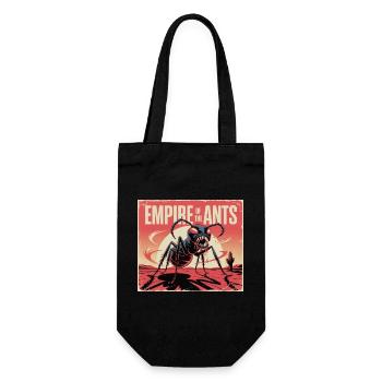Retro - Empire of the Ants - Geschenkbeutel für Flaschen - Schwarz - Vorne