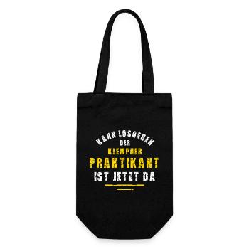 Klempner Praktikant Klempnerei Praktikum Spengler - Geschenkbeutel für Flaschen - Schwarz - Vorne