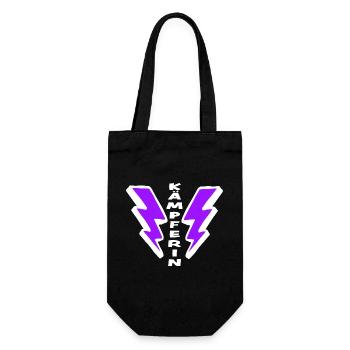 Special Gift for Girls: FIGHTER - Gift Bag for Bottles - black - Front