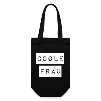 This is what a cool woman looks like - Gift Bag for Bottles - black - Front