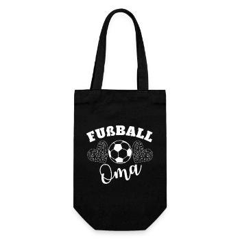 Soccer Granny Heart Design - Gift Bag for Bottles - black - Front