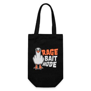 Rage Appât Mode Mouette Oiseau Méchant Drôle Provocation - Sac à bouteille - noir - Devant