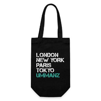 Vacances en mer Baltique LONDRES NEW YORK PARIS TOKYO Drôle - Sac à bouteille - noir - Devant