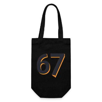 6 7 – Flämische Jugendwortgestaltung - Geschenkbeutel für Flaschen - Schwarz - Vorne