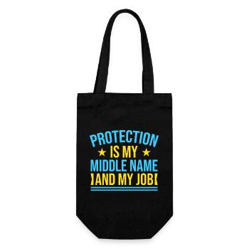Insurance Agent Protection My Job Funny Insurance - Geschenkbeutel für Flaschen - Schwarz - Vorne