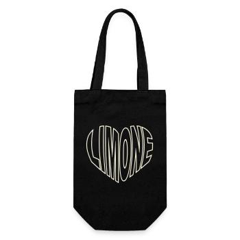 Limone sul Garda Typo Heart - Sac à bouteille - noir - Devant