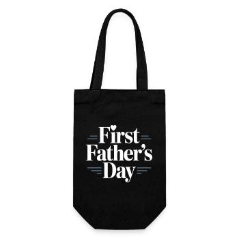 Première fête des pères – La première fête des pères des pères - Sac à bouteille - noir - Devant