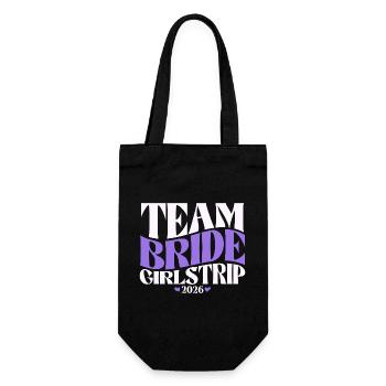 Team Bride Hen Party Bachelorette Party 2026 - Gift Bag for Bottles - black - Front
