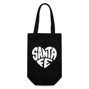 Santa Fe, New Mexico Heart Design - Gift Bag for Bottles - black - Front