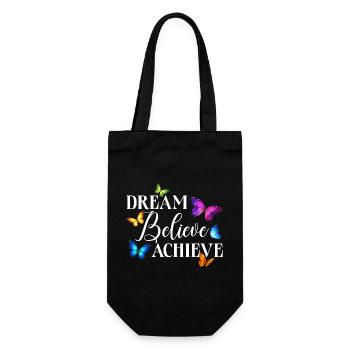 Inspiring Butterfly Monarch Butterfly Garden - Gift Bag for Bottles - black - Front