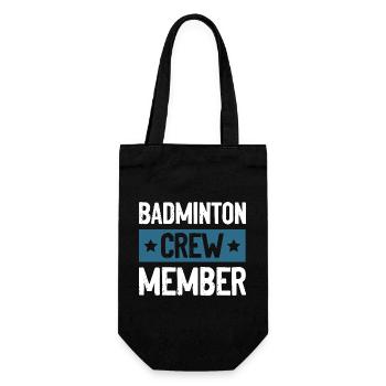 Badminton Crew - Gift Bag for Bottles - black - Front