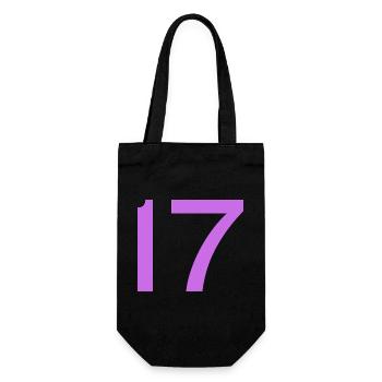 17 - Geschenkbeutel für Flaschen - Schwarz - Vorne