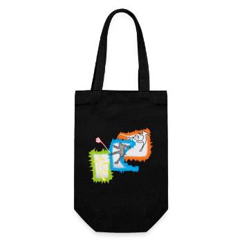 Joueurs de football - Sac à bouteille - noir - Devant
