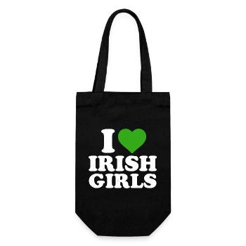 J’adore les filles irlandaises - Sac à bouteille - noir - Devant