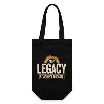 Adopt Legacy Senior Pets - Gift Bag for Bottles - black - Front