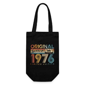 50 ans 50 ans 1976 Vintage Né - Sac à bouteille - noir - Devant