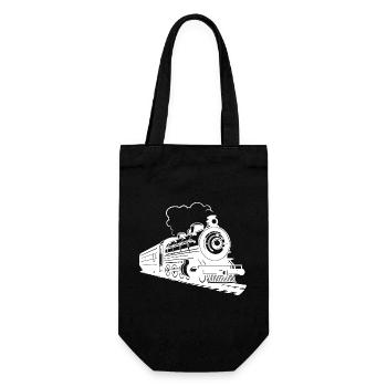 Graphique ferroviaire - Sac à bouteille - noir - Devant
