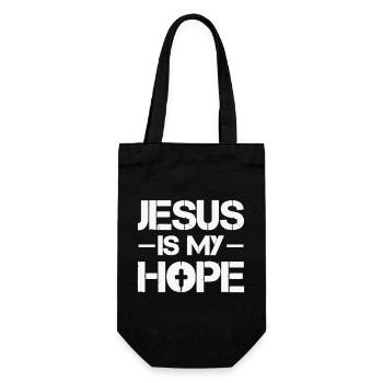 Jesus is my hope - Gift Bag for Bottles - black - Front