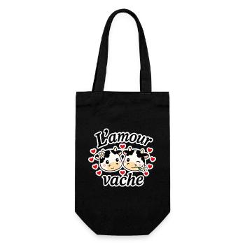 L'amour vache - Sac à bouteille - noir - Devant