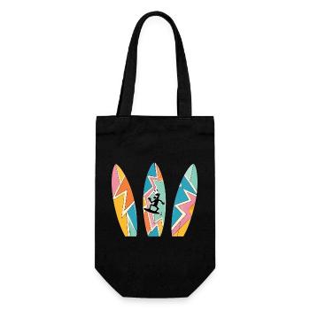 HOZGOR Retro Boards - Gift Bag for Bottles - black - Front