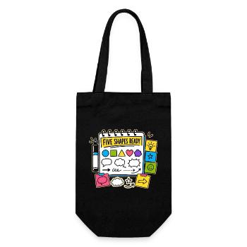 FIVE SHAPES READY - Gift Bag for Bottles - black - Front