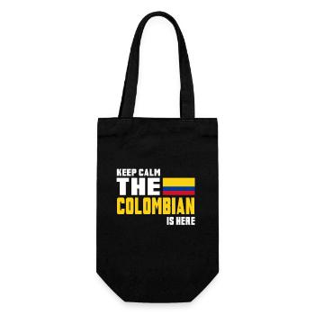 Keep calm Colombia / gift flag South America - Gift Bag for Bottles - black - Front