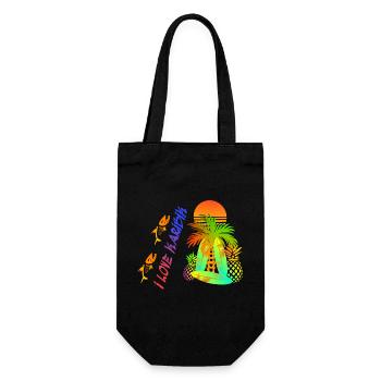 Love Caribbean - Gift Bag for Bottles - black - Front