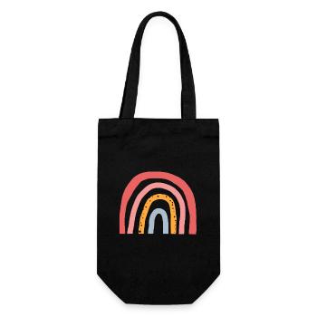 Arc-en-ciel - Amour - Tendance Rainbow - Sac à bouteille - noir - Devant