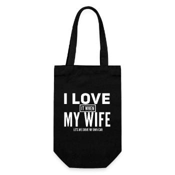Loudness for Car Enthusiasts - Gift Bag for Bottles - black - Front