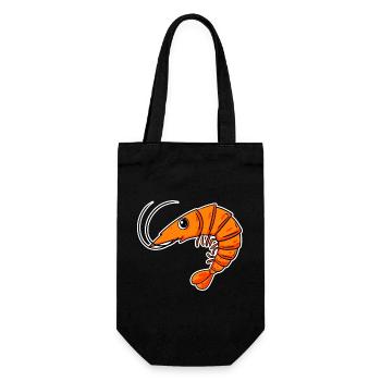 Crevettes crevettes - Sac à bouteille - noir - Devant