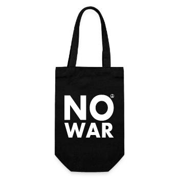 No war - Gift Bag for Bottles - black - Front