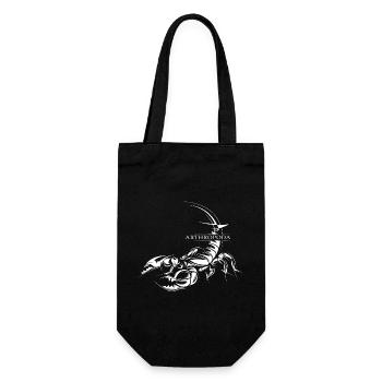Skorpion Illustration Icon Grafik Tiere Skizze - Geschenkbeutel für Flaschen - Schwarz - Vorne