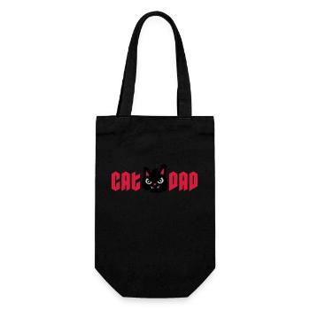 Wild Cat Cat Dad - Gift Bag for Bottles - black - Front