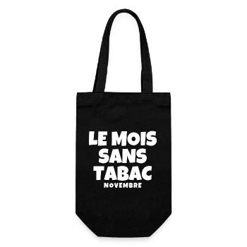 tabac, mois sans tabac, novembre, stop tabac - Sac à bouteille - noir - Devant