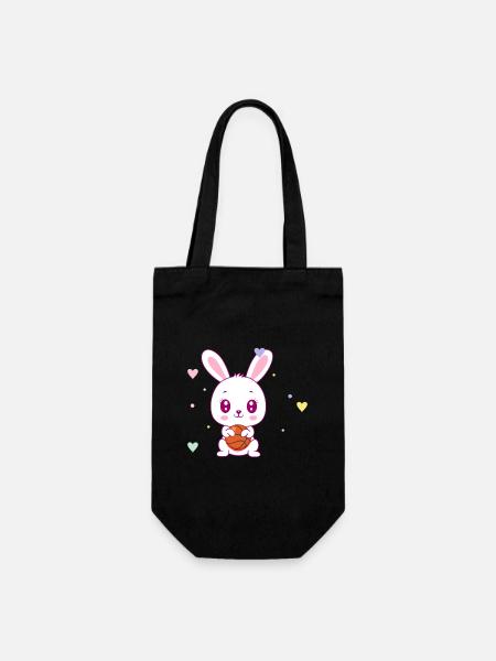 Mignon lapin de basket - Sac à bouteille - noir