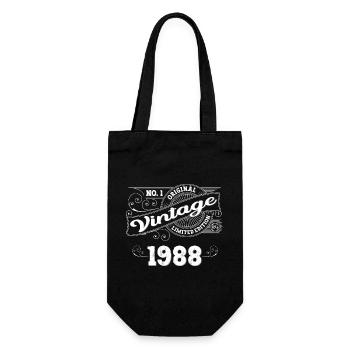 Né en 1988 35ème anniversaire Cadeau homme / femme - Sac à bouteille - noir - Devant