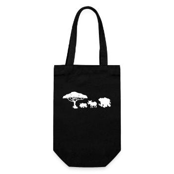 Safari Zoo Animal Safari Zoo - Gift Bag for Bottles - black - Front