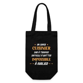 Super cuisinier - Sac à bouteille - noir - Devant