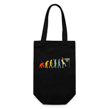 Evolution Basketball Game - Geschenkbeutel für Flaschen - Schwarz - Vorne
