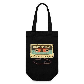Best of 1963 60th birthday Awesome 60 years old - Gift Bag for Bottles - black - Front