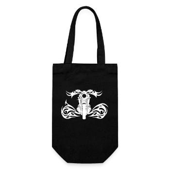 Offroad Tattoo Flames Style Motor Racing - Gift Bag for Bottles - black - Front