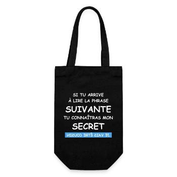 Je vais être cousin - Sac à bouteille - noir - Devant