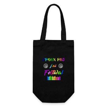j peux pas j ai festival - Sac à bouteille - noir - Devant