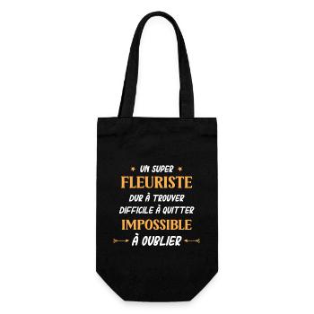 Super fleuriste - Sac à bouteille - noir - Devant