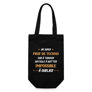Super prof de techno - Sac à bouteille - noir - Devant